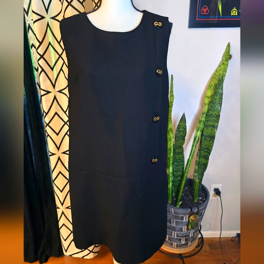 Voir Voir Black Shift Dress